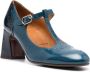 Chie Mihara Afan 65mm T-bar leather pumps Blue - Thumbnail 2