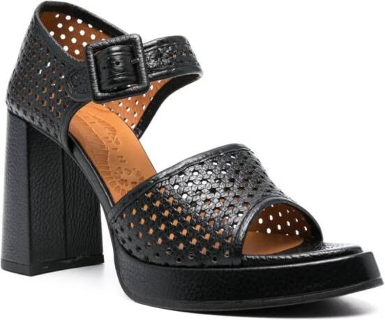 Chie Mihara Aijin 100mm leather sandals Black
