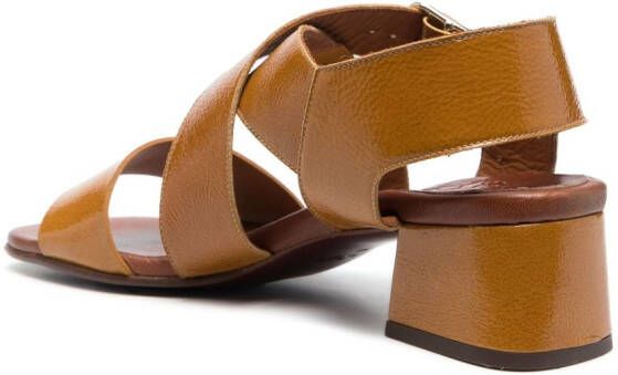 Chie Mihara ankle-strap leather sandals Orange