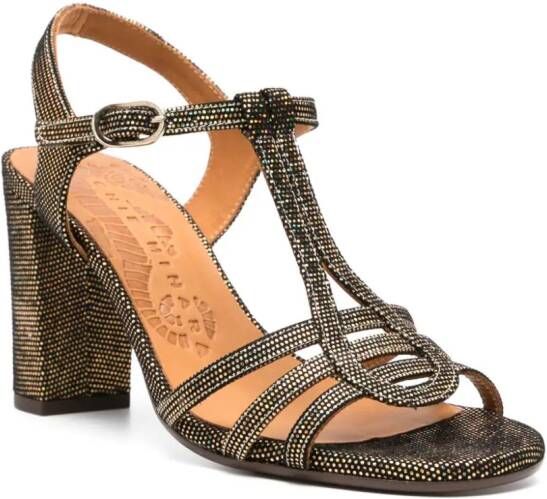 Chie Mihara Babi 75mm leather sandals Gold