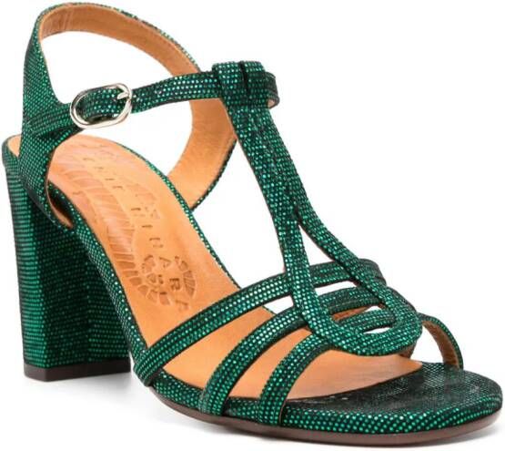 Chie Mihara Babi 75mm suede sandals Green