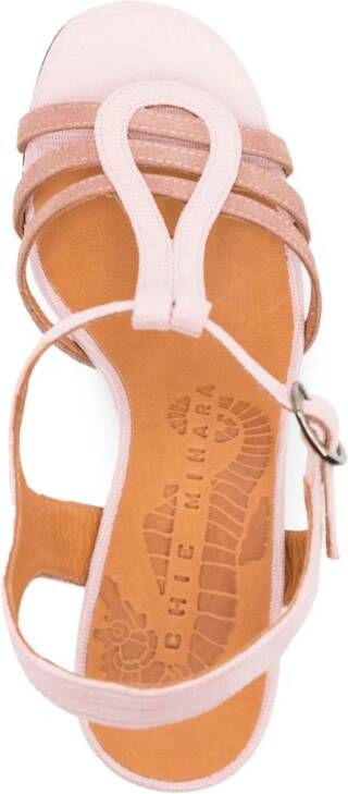 Chie Mihara Babi 90mm leather sandals Pink