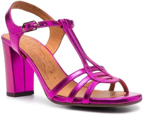 Chie Mihara Babi 95mm metallic-finish sandals Pink