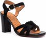 Chie Mihara Bagaura woven-strap leather sandals Black - Thumbnail 2