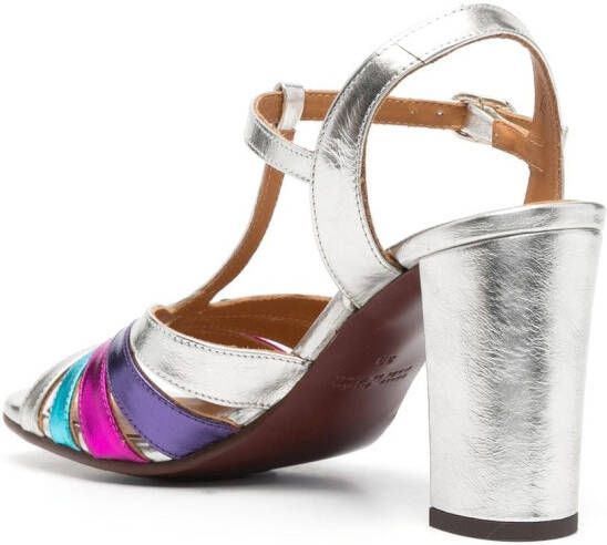 Chie Mihara Balta 90mm metallic sandals Silver