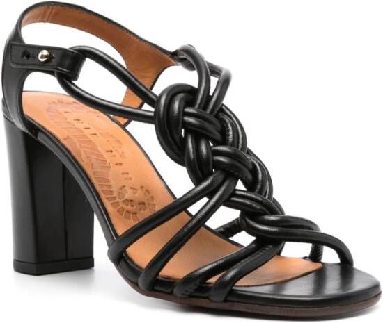 Chie Mihara Bane 85mm leather sandals Black