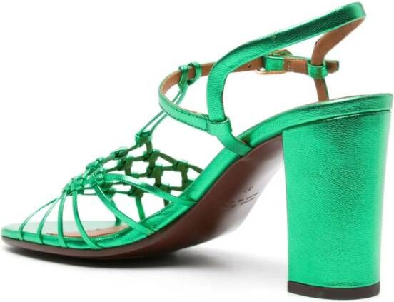 Chie Mihara Bassi 75mm leather sandals Green