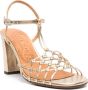 Chie Mihara Bassi 90mm leather sandals Gold - Thumbnail 2