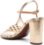 Chie Mihara Bassi 90mm leather sandals Gold - Thumbnail 3
