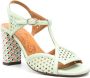 Chie Mihara Bessy 75mm leather sandals Green - Thumbnail 2