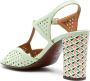 Chie Mihara Bessy 75mm leather sandals Green - Thumbnail 3