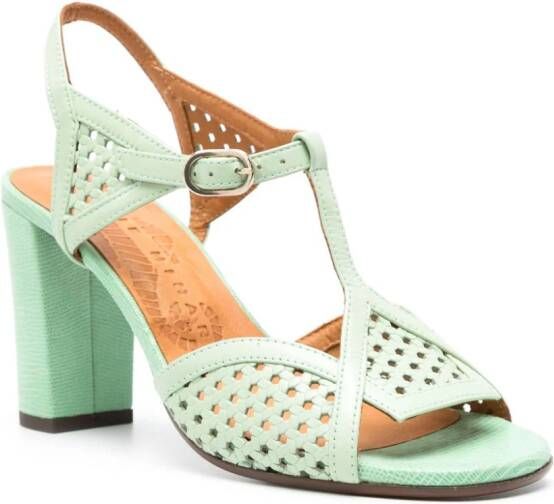 Chie Mihara Bessy 75mm leather sandals Green