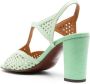 Chie Mihara Bessy 75mm leather sandals Green - Thumbnail 3