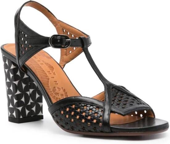 Chie Mihara Bessy 80mm leather sandals Black