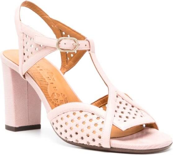 Chie Mihara Bessy 80mm leather sandals Pink