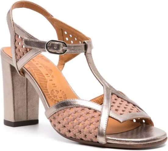 Chie Mihara Bessy perforated-panels sandals Neutrals