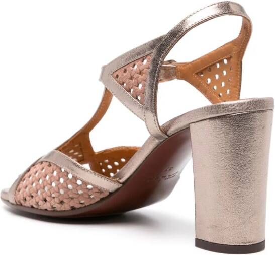 Chie Mihara Bessy perforated-panels sandals Neutrals