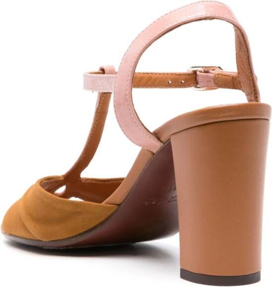 Chie Mihara Biagio90mm leather sandals Brown