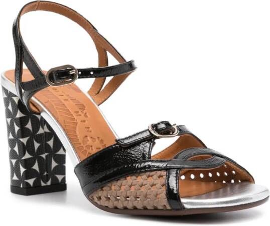 Chie Mihara Bindi 85mm leather sandals Black