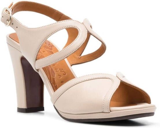 Chie Mihara block-heel leather sandals Neutrals