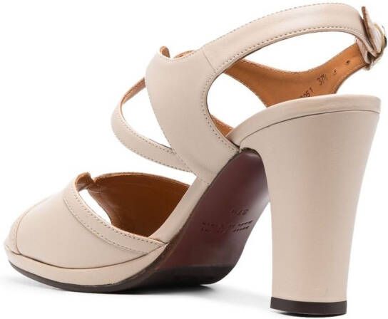 Chie Mihara block-heel leather sandals Neutrals