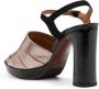 Chie Mihara Ceberano 100mm leather sandals Metallic - Thumbnail 3