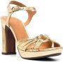 Chie Mihara Chiva leather sandals Gold - Thumbnail 2