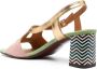 Chie Mihara colour-block panel detail sandals Green - Thumbnail 3