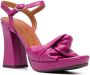 Chie Mihara Contour knot-detail 110mm sandals Purple - Thumbnail 2