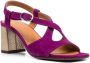 Chie Mihara crossover-strap leather sandals Purple - Thumbnail 2