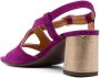 Chie Mihara crossover-strap leather sandals Purple - Thumbnail 3