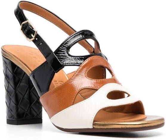 Chie Mihara cut-out 90mm leather sandals White