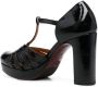 Chie Mihara cut-out leather 100mm pumps Black - Thumbnail 3