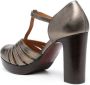 Chie Mihara cut-out leather 100mm pumps Gold - Thumbnail 3