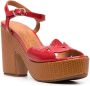 Chie Mihara Detour 120mm leather sandals Red - Thumbnail 2