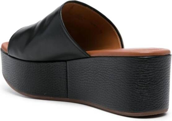 Chie Mihara Duci 70mm leather mules Black