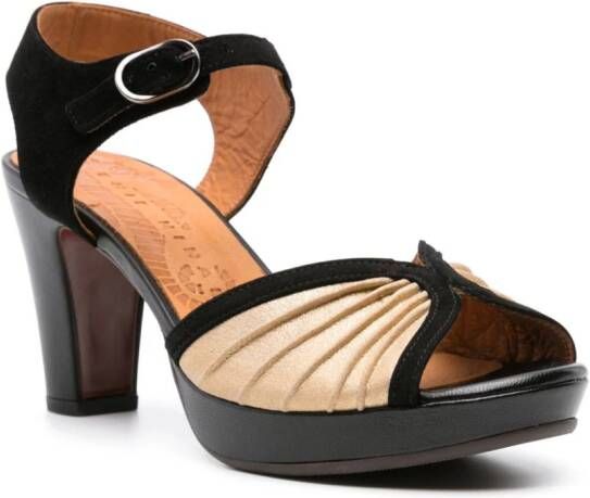 Chie Mihara Eria 90mm suede sandals Black