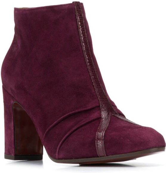 Chie Mihara Erina y-strap ankle boots Red
