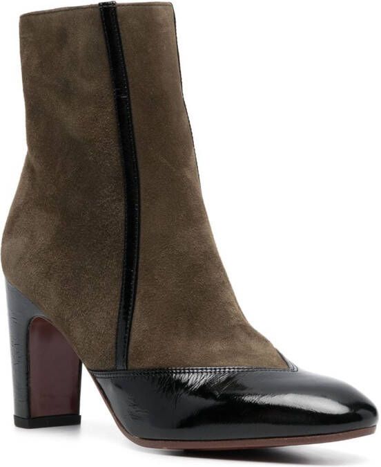 Chie Mihara Ewan 75mm leather ankle boots Black