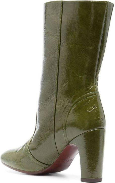 Chie Mihara Eyta 85mm leather boots Green