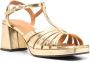 Chie Mihara Gabalta metallic-finish sandals Gold - Thumbnail 2