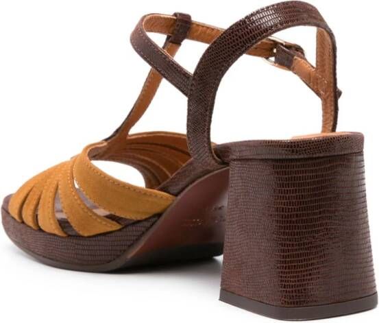 Chie Mihara Galta 75mm leather sandals Brown