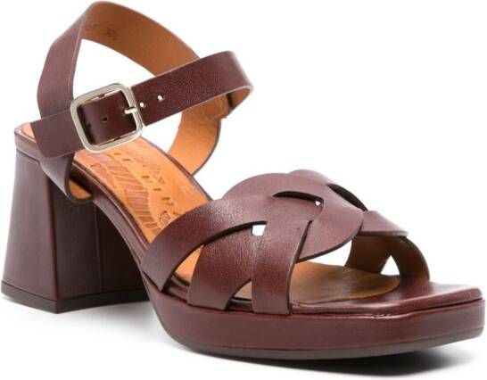 Chie Mihara Gaura 55mm leather sandals Brown