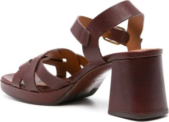 Chie Mihara Gaura 55mm leather sandals Brown