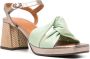 Chie Mihara Gelia 55mm leather sandals Green - Thumbnail 2