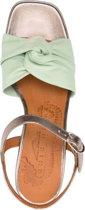 Chie Mihara Gelia 55mm leather sandals Green