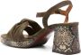 Chie Mihara Gelia 55mm suede sandals Green - Thumbnail 3