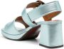 Chie Mihara Ginka 75mm leather sandals Blue - Thumbnail 3