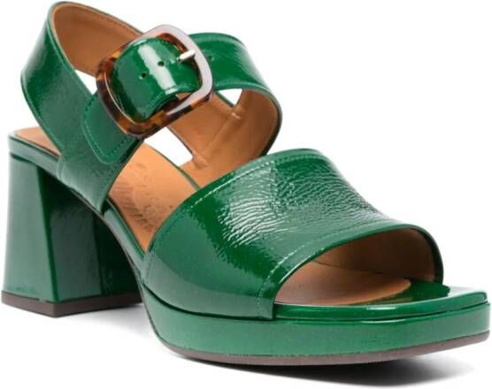 Chie Mihara Ginka 75mm leather sandals Green