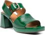 Chie Mihara Ginka 75mm leather sandals Green - Thumbnail 2